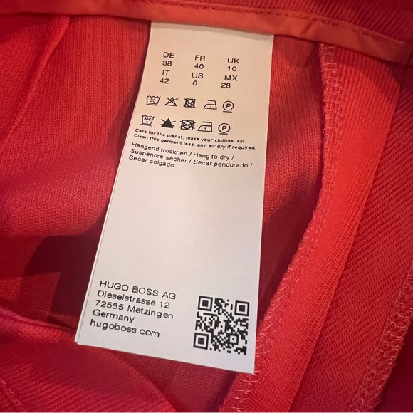 BOSS Coral High Waist Ankle Slit Dress Pants Career Work Trousers - Picture 9 of 10